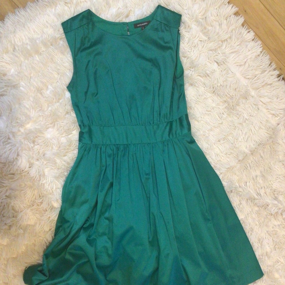 Emerald green dress